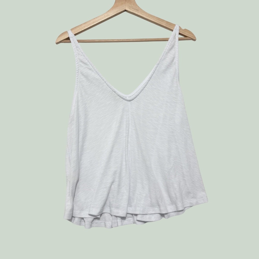 2 Intimately Free People Tops Women's M/L Black Stretch White Flowy Layering - Picture 10 of 11